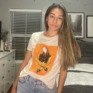 Zara basic graphic tshirt